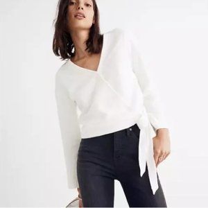 🌸Madewell Texture & Thread Wrap Top